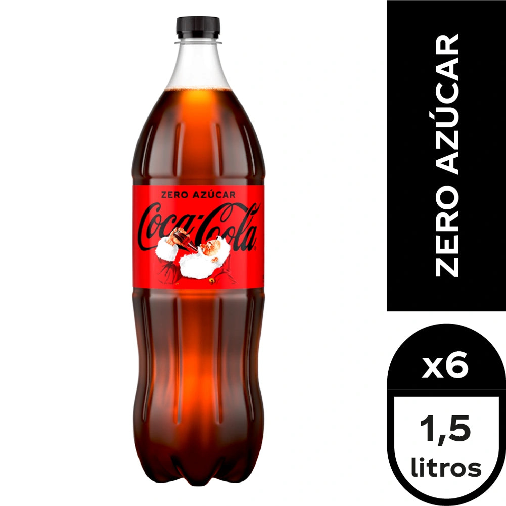 COCA COLA ZERO 1,5 LT 6 UNIDADES - Bar Abierto Tienda de Licores