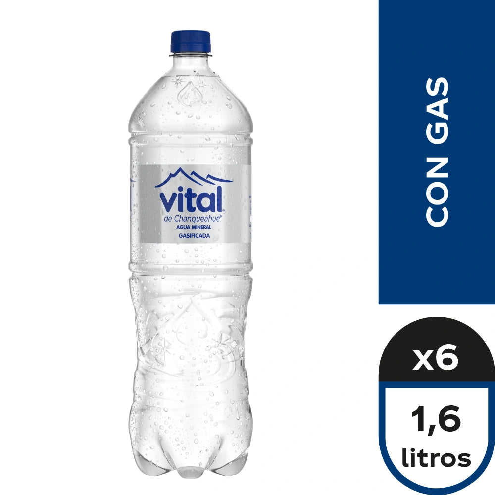 VITAL CON GAS 1,6LT X6 UNIDADES - Bar Abierto Tienda de Licores
