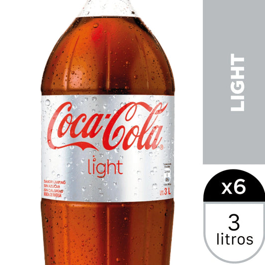 COCA COLA LIGHT 3,0LT 6 UNIDADES - Bar Abierto Tienda de Licores