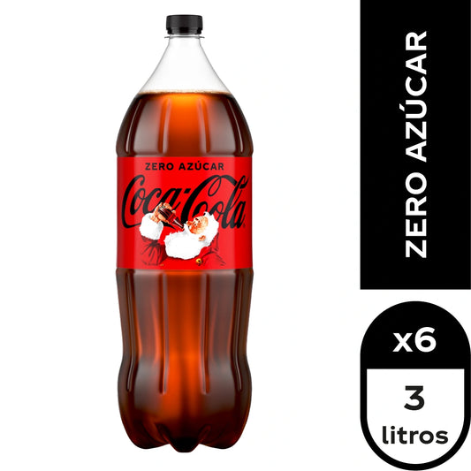 COCA COCA ZERO 3,0LT 6 UNIDADES - Bar Abierto Tienda de Licores