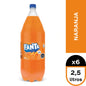 FANTA NARANJA 2,5 LT 6 UNIDADES - Bar Abierto Tienda de Licores
