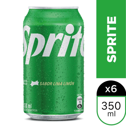 SPRITE LATA 350cc 6 UNIDADES - Bar Abierto Tienda de Licores