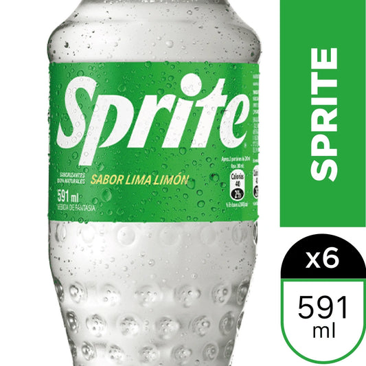 SPRITE 591cc 6 UNIDADES - Bar Abierto Tienda de Licores