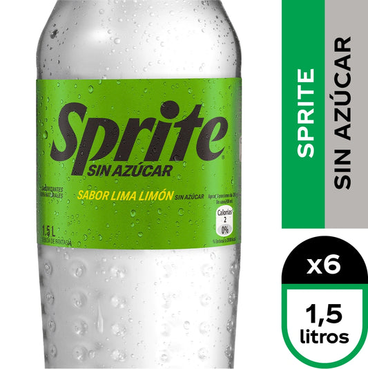 SPRITE ZERO 1,5LT 6 UNIDADES - Bar Abierto Tienda de Licores