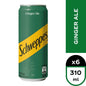 SCHWEPPES GINGER ALE LATA 310cc 6 UNIDADES - Bar Abierto Tienda de Licores