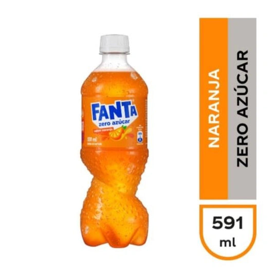 FANTA NARANJA ZERO 591cc 6 UNIDADES - Bar Abierto Tienda de Licores