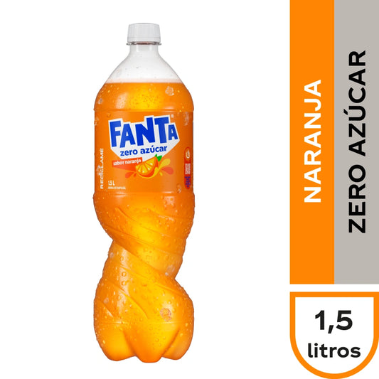 FANTA NARANJA ZERO 1,5 LT 6 UNIDADES - Bar Abierto Tienda de Licores