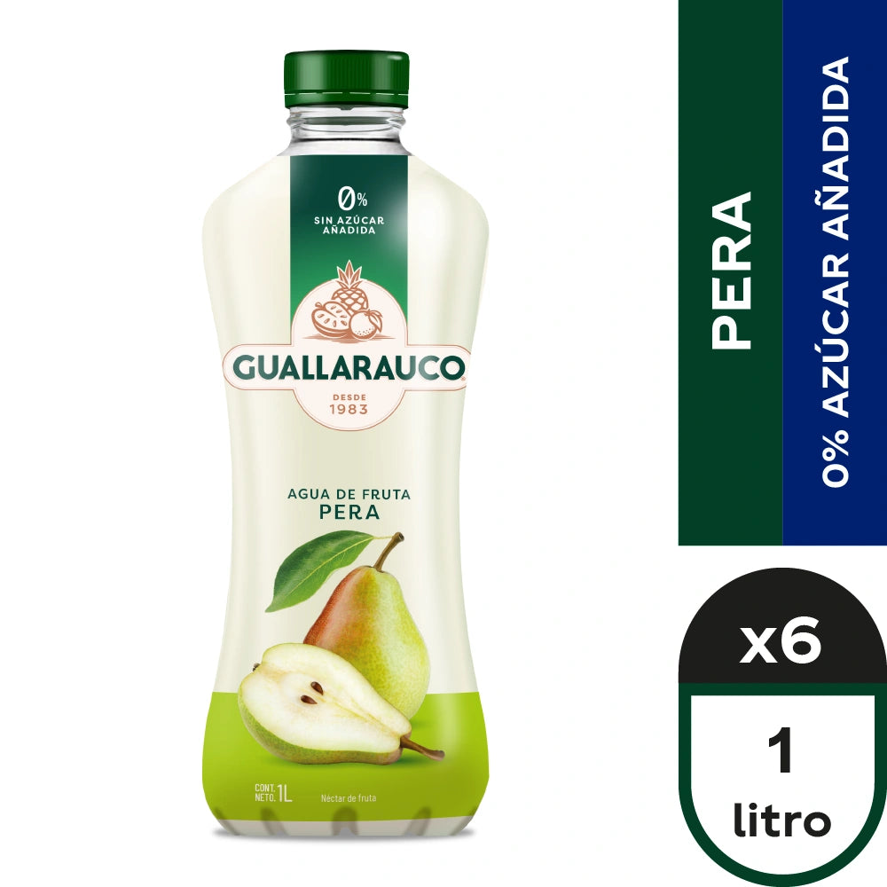 AGUA SABOR PERA 1LT X6 - Bar Abierto Tienda de Licores