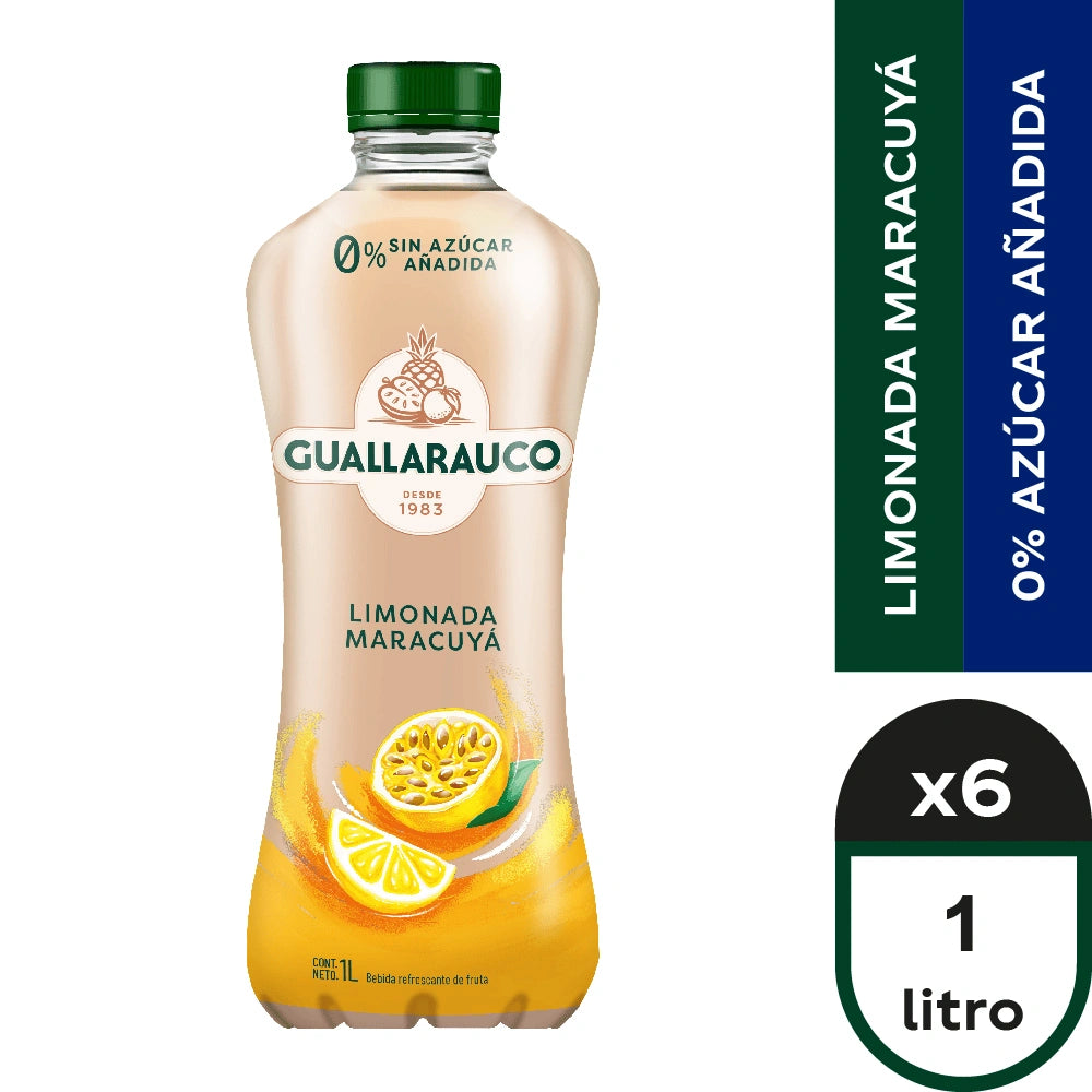 LIMONADA MARACUYÁ SON AZUCAR 1LT X6 - Bar Abierto Tienda de Licores