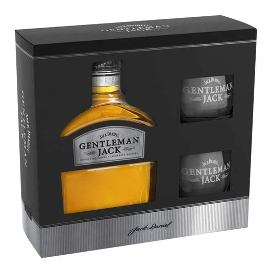 PACK GENTLEMAN JACK 750CC + 2 VASOS EXCLUSIVOS - REGALO IDEAL - Bar Abierto Tienda de Licores