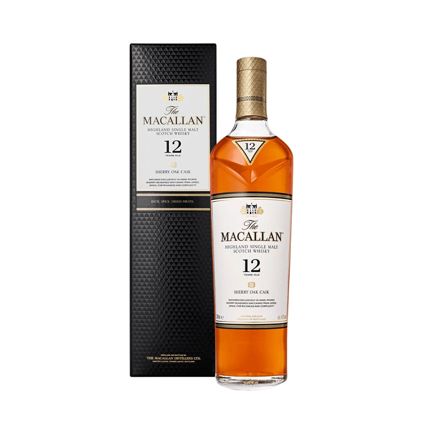 WHISKY THE MACALLAN 12 AÑOS SHERRY OAK 700CC