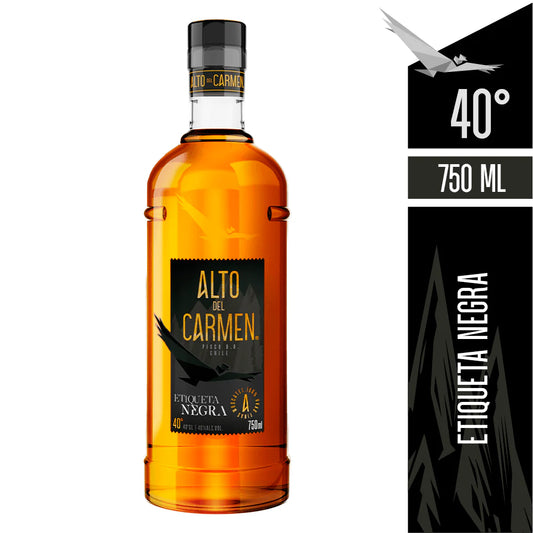 PISCO ALTO DEL CARMEN ETIQUETA NEGRA 40º 750CC - Bar Abierto Tienda de Licores