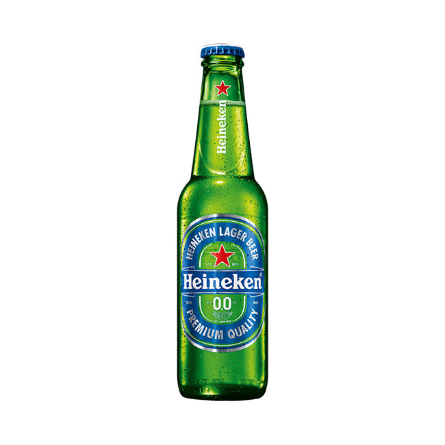 CERVEZA HEINEKEN CERO BOTELLÍN 330CC (24 UNIDADES) - Bar Abierto Tienda de Licores
