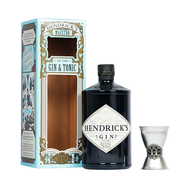 GIN HENDRICKS 700CC + JIGGER - Bar Abierto Tienda de Licores