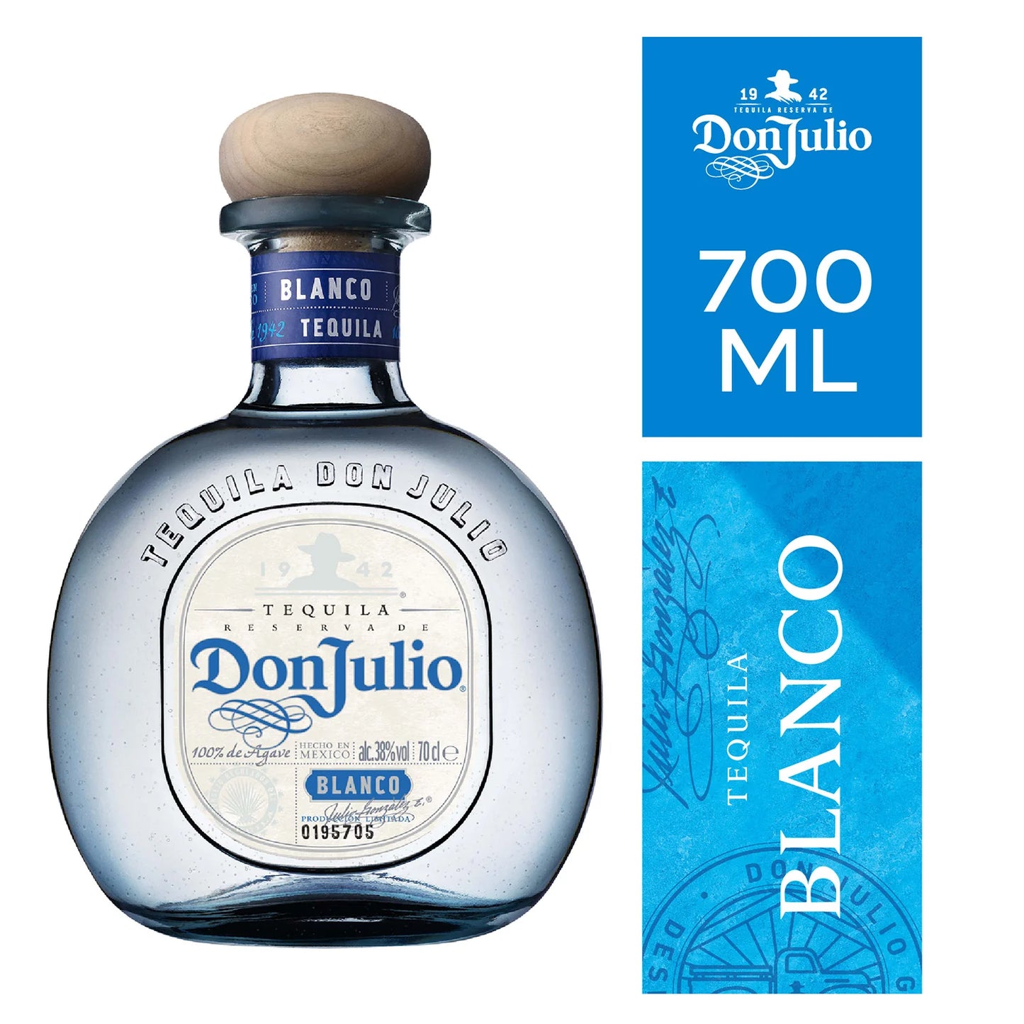 TEQUILA DON JULIO BLANCO 750CC - Bar Abierto Tienda de Licores