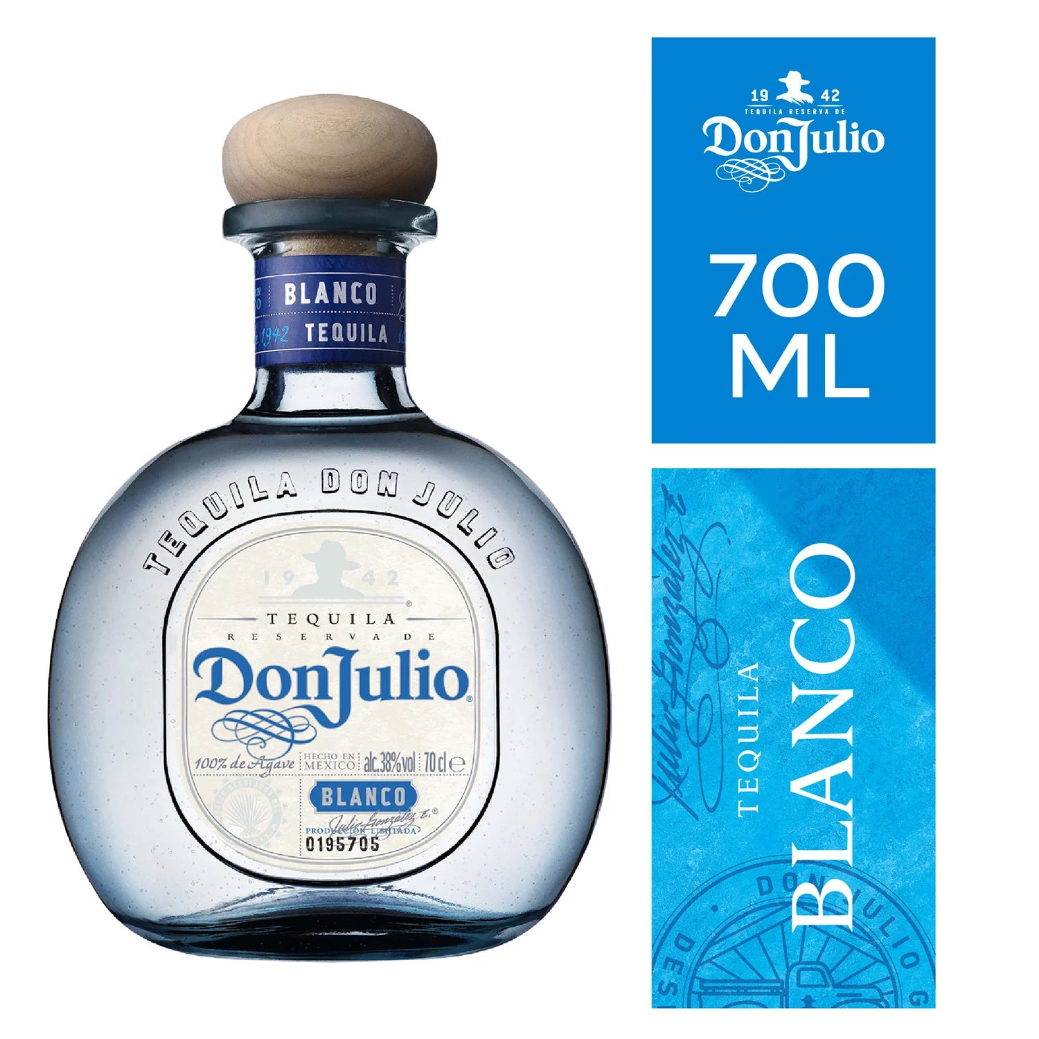 TEQUILA DON JULIO BLANCO 750CC