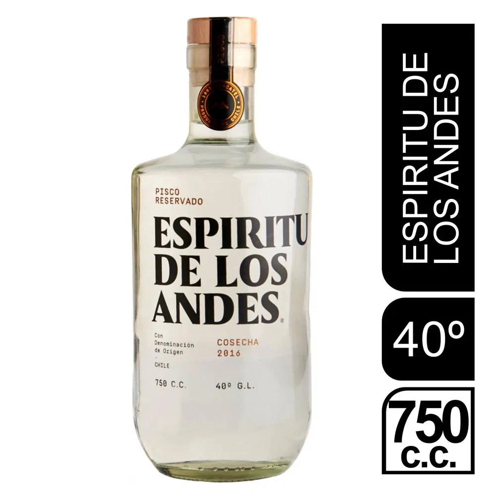 PISCO ESPÍRITU DE LOS ANDES 750CC