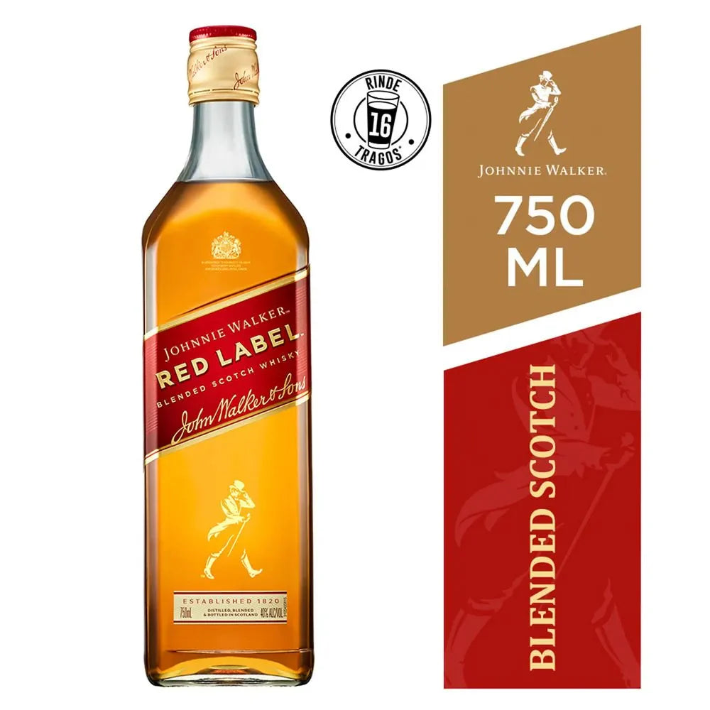 WHISKY JOHNNIE WALKER RED LABEL 750CC
