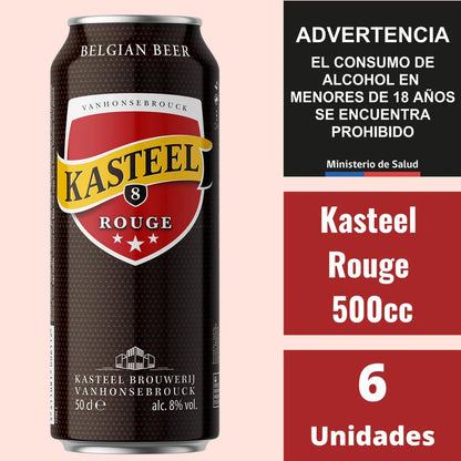 KASTEEL ROUGE 500CC 6UN - Bar Abierto Tienda de Licores