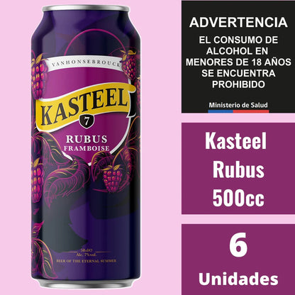 KASTEEL RUBUS FRAMBOUISE LATA 500CC 6 UNIDADES - Bar Abierto Tienda de Licores