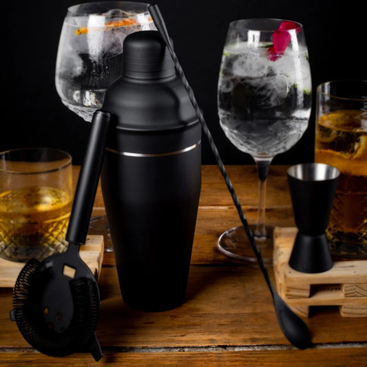 COCTELERA 700ML NEGRO MANHATTAN LUGANO