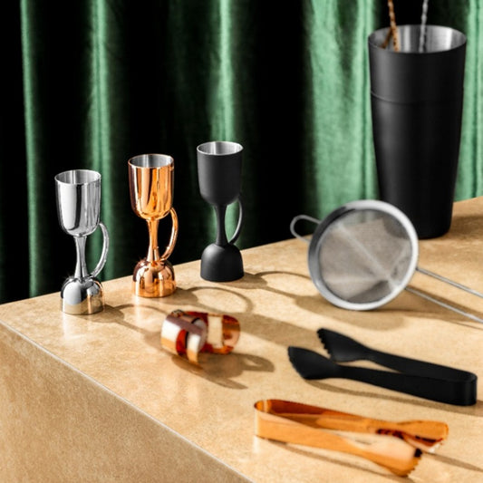 MEDIDOR TRAGOS 25/50ML COBRE LUGANO